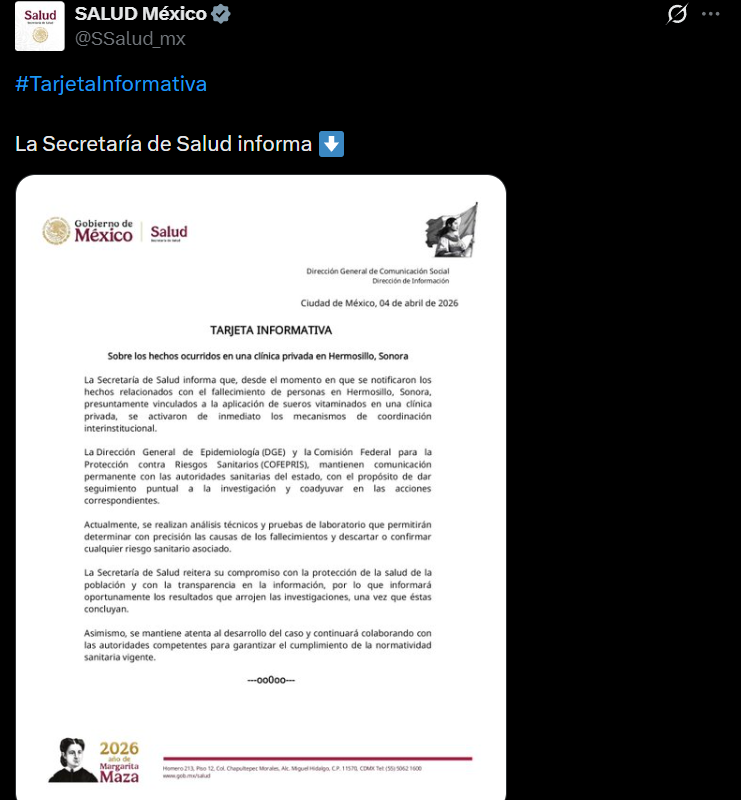 Lo que sabemos de los supuestos "sueros vitaminados" en Sonora