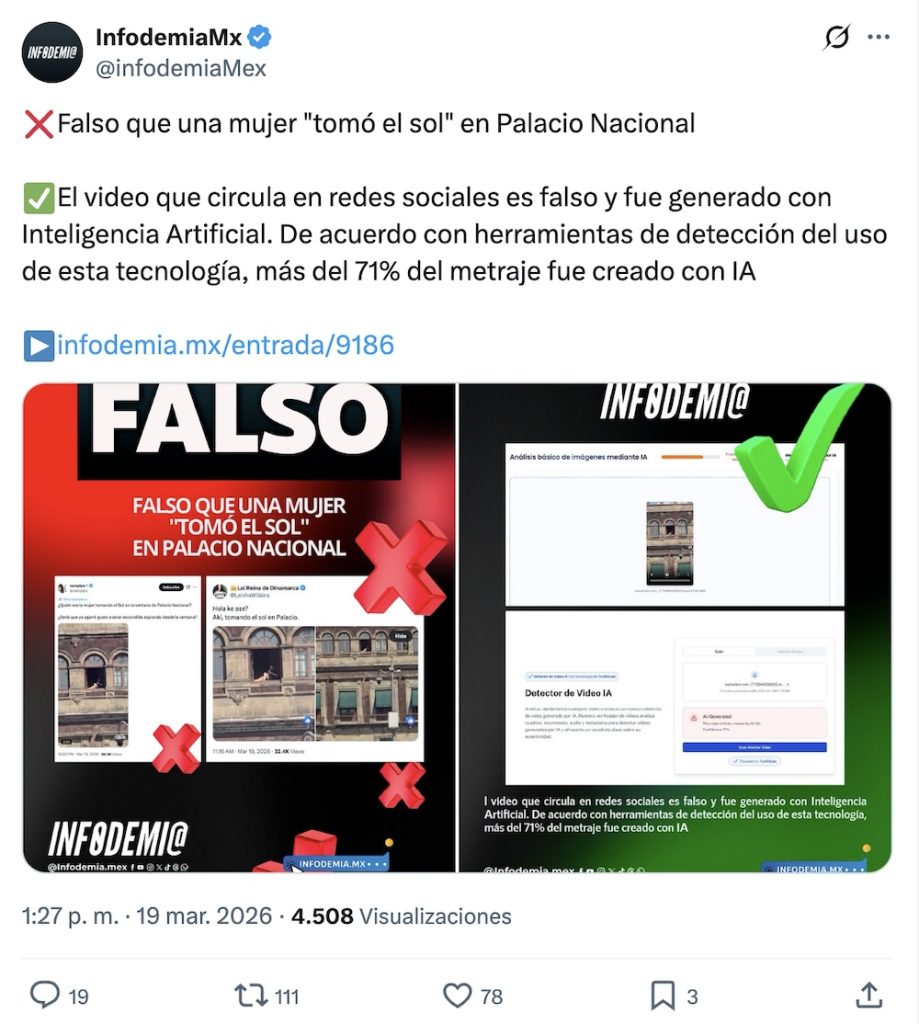 5 mentiras del gobierno: De la mujer en el balcón de Palacio Nacional al derrame en el Golfo de México