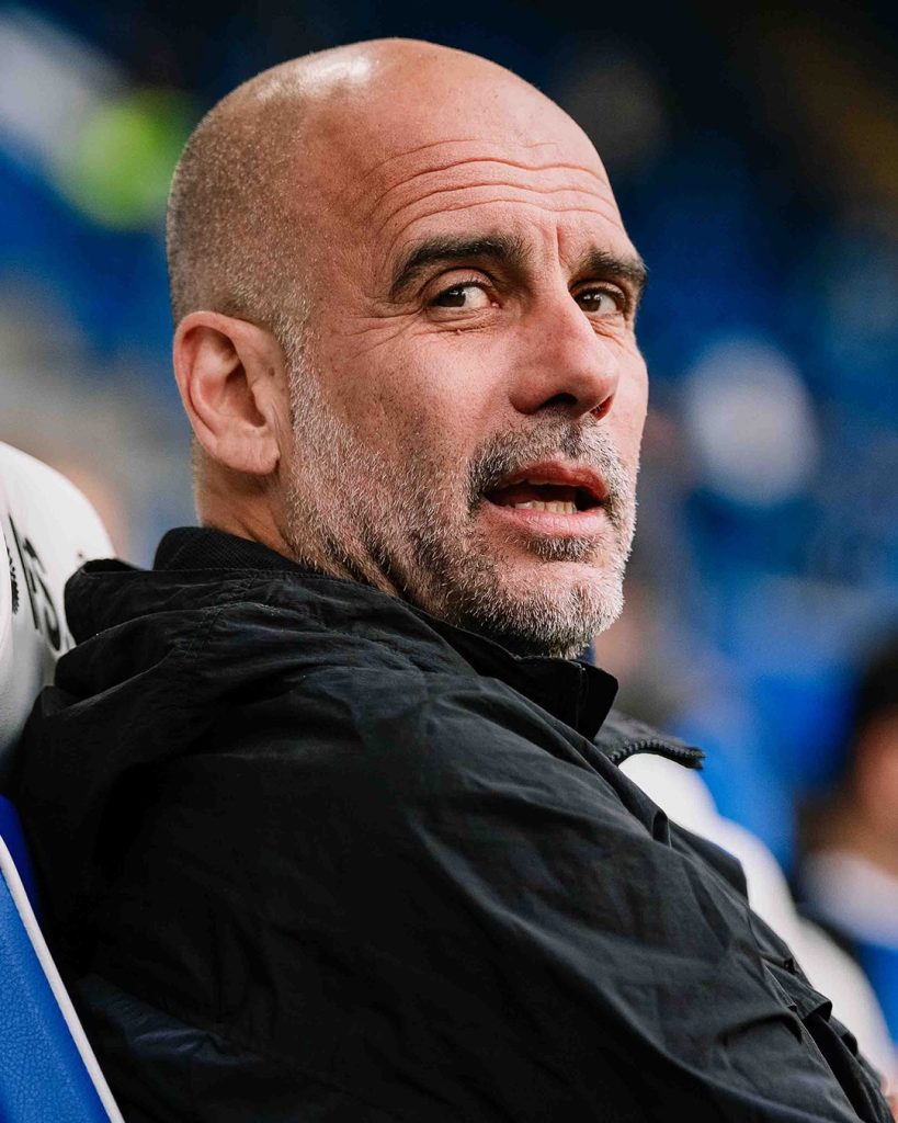 Pep Guardiola DT del Manchester City