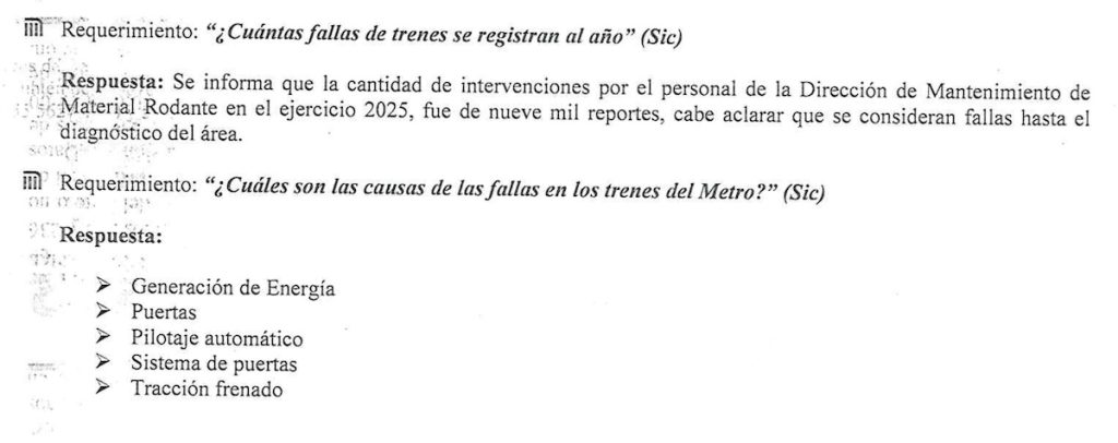 Trenes del Metro de CDMX hasta con 40 años de servicio cuando su uso es de 30