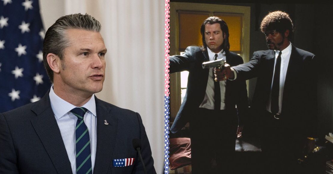 Secretario de Guerra de Estados Unidos cita a ‘Pulp Fiction’ durante servicio religioso