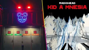 Fotografía de la exposición de Radiohead KID A MNESIA Motion Picture House