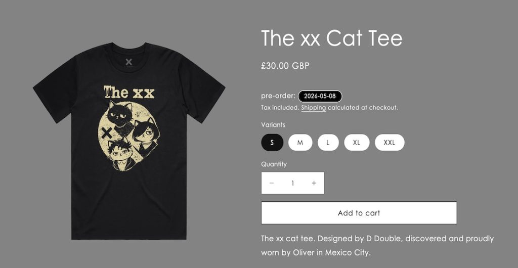 Playera gatitos The XX