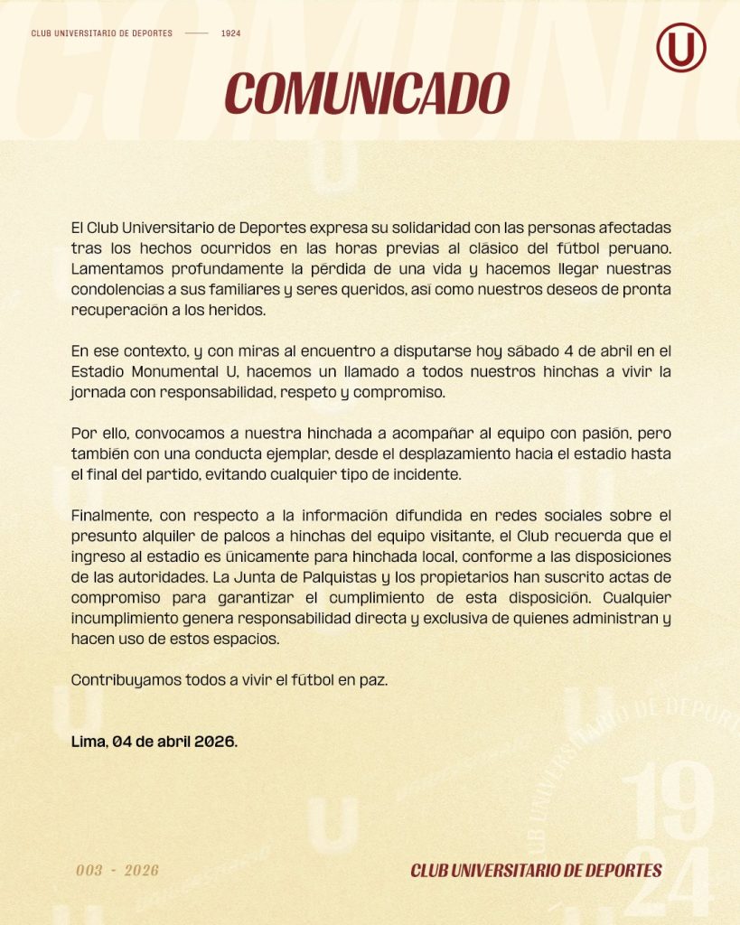 Comunicado Universitario