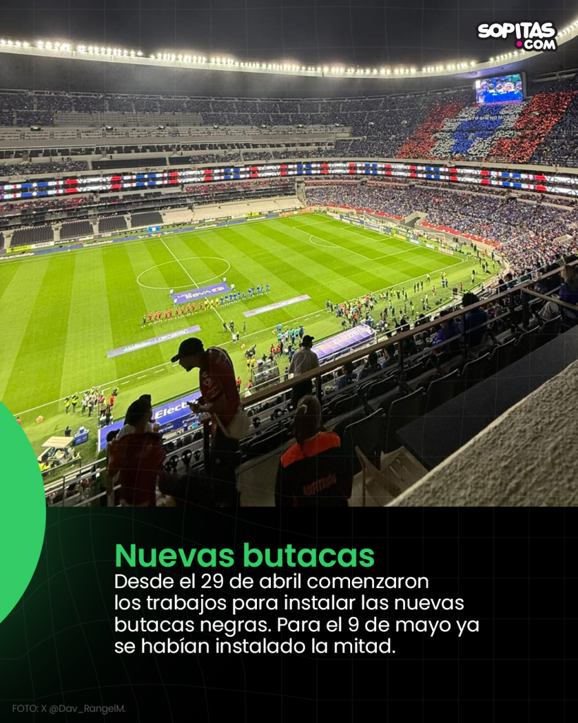 Las butacas de la zona 100 fueron instaladas