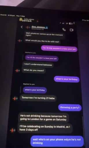 Bournemouth investiga a Álex Jiménez por presunto chat con menor de edad