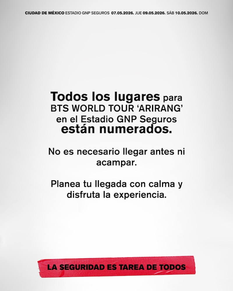 BTS en CDMX: Calles cerradas y alternativas para los 3 conciertos en el GNP