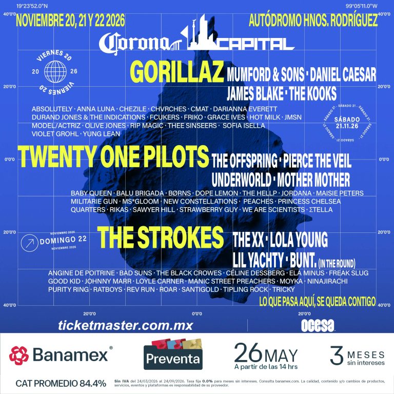 Corona Capital 2026: Cartel y lineup completos, precios y más