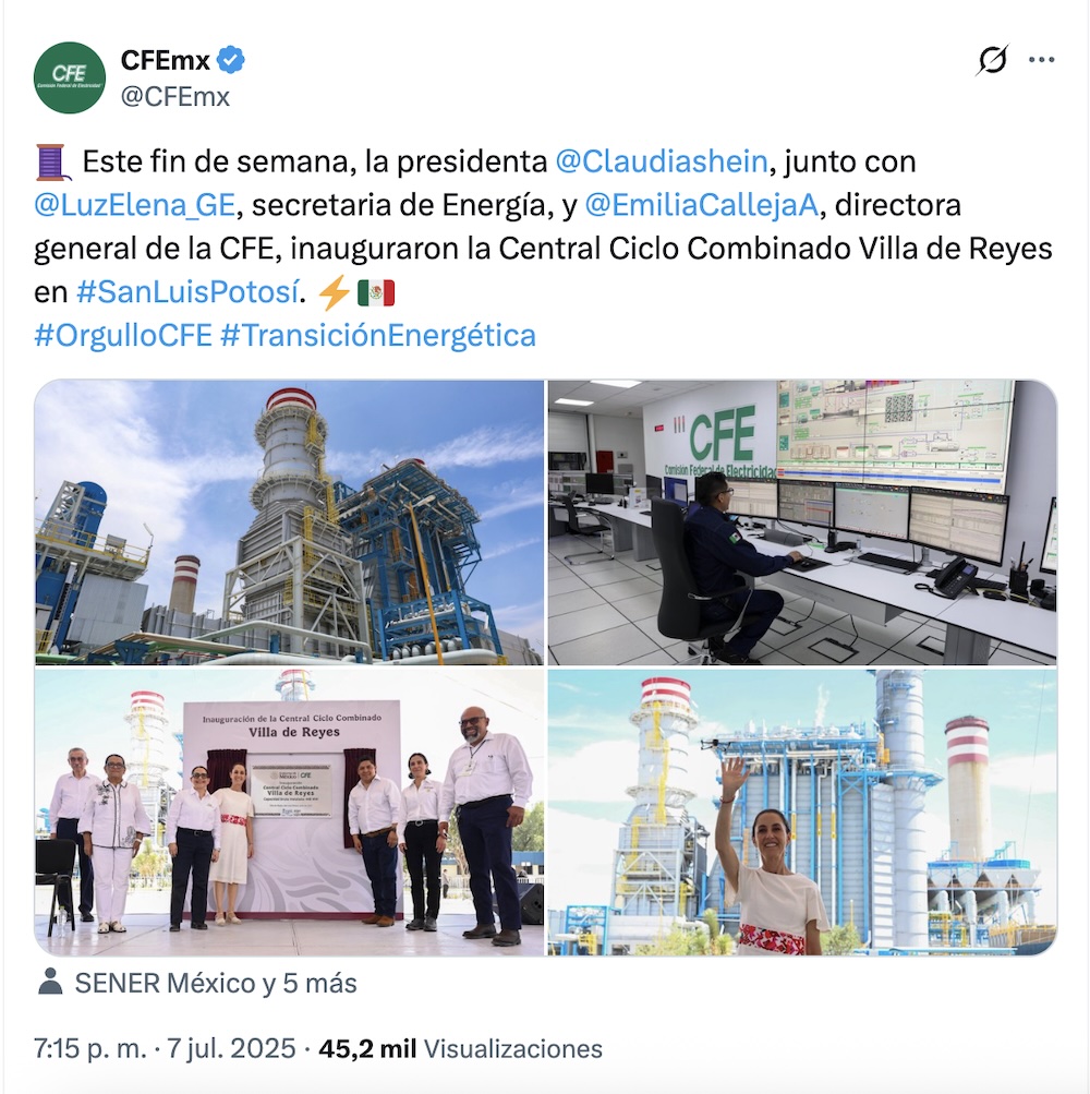 Y en la nota idiota del día: CFE construye 6 centrales eléctricas donde… no hay gas