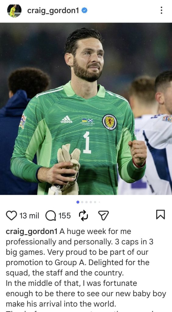 Craig Gordon sería el jugador más longevo en el Mundial 2026: ¡Jugará con Escocia a los 43 años!