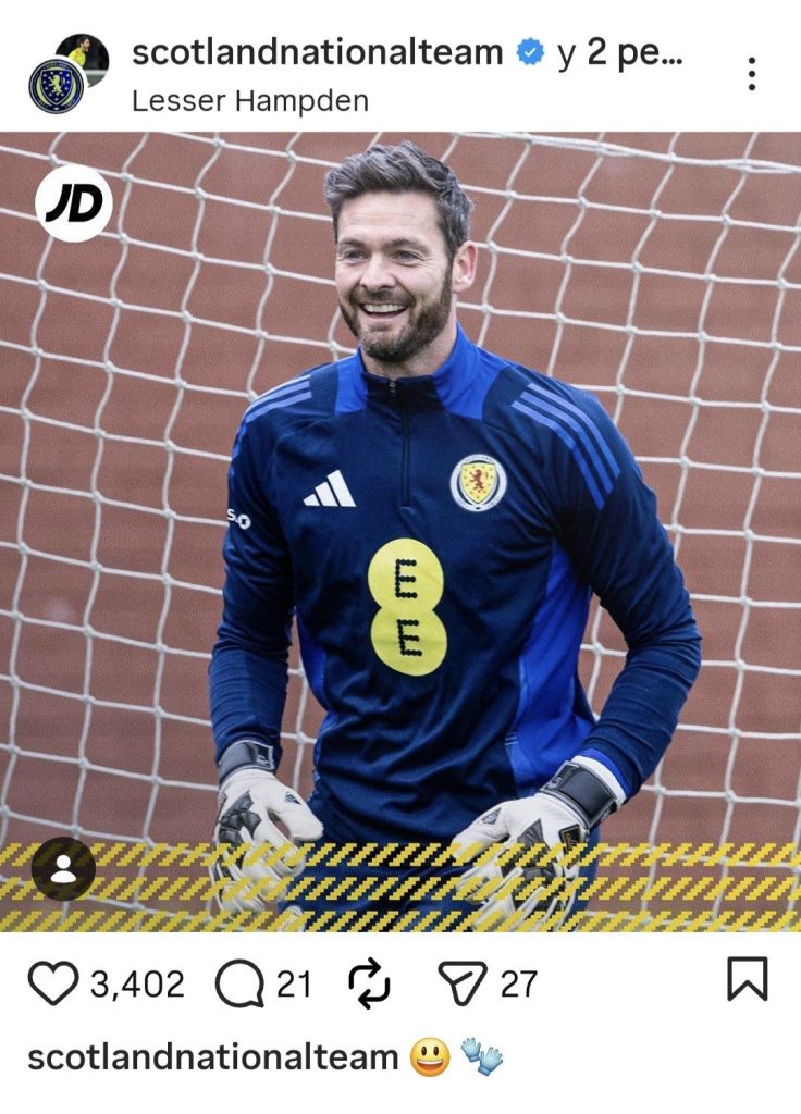 Craig Gordon sería el jugador más longevo en el Mundial 2026: ¡Jugará con Escocia a los 43 años!