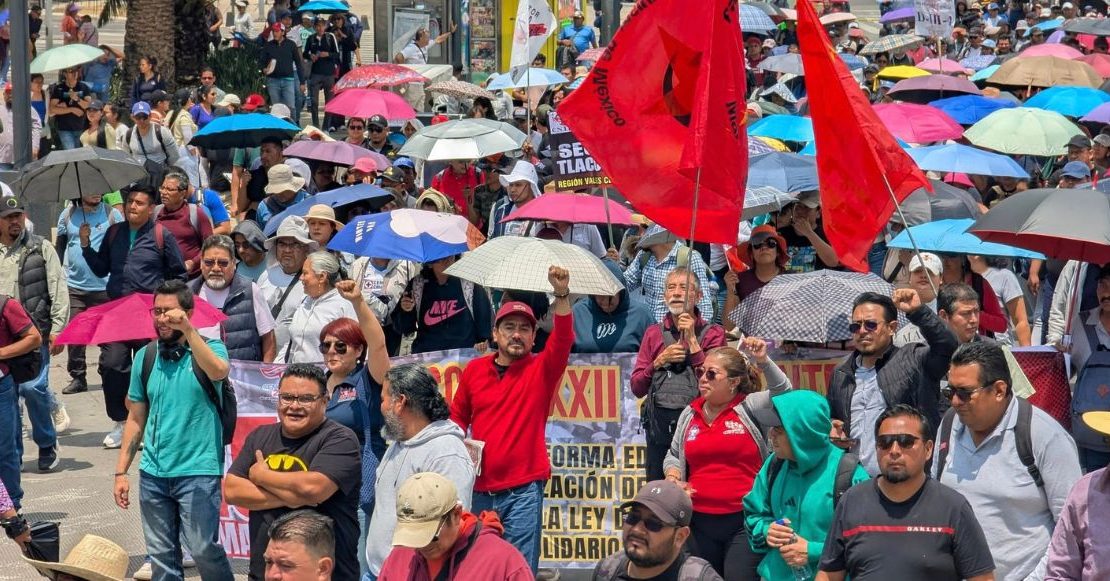Operativo y choque de maestros y policías: Así fue la marcha de la CNTE en CDMX