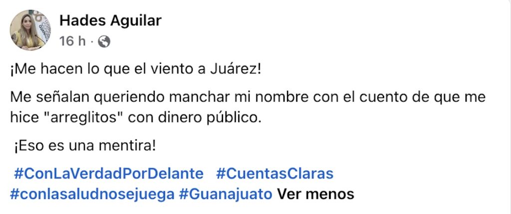 Tuneada con cargo al erario: Diputada de Morena factura cirugía al Congreso