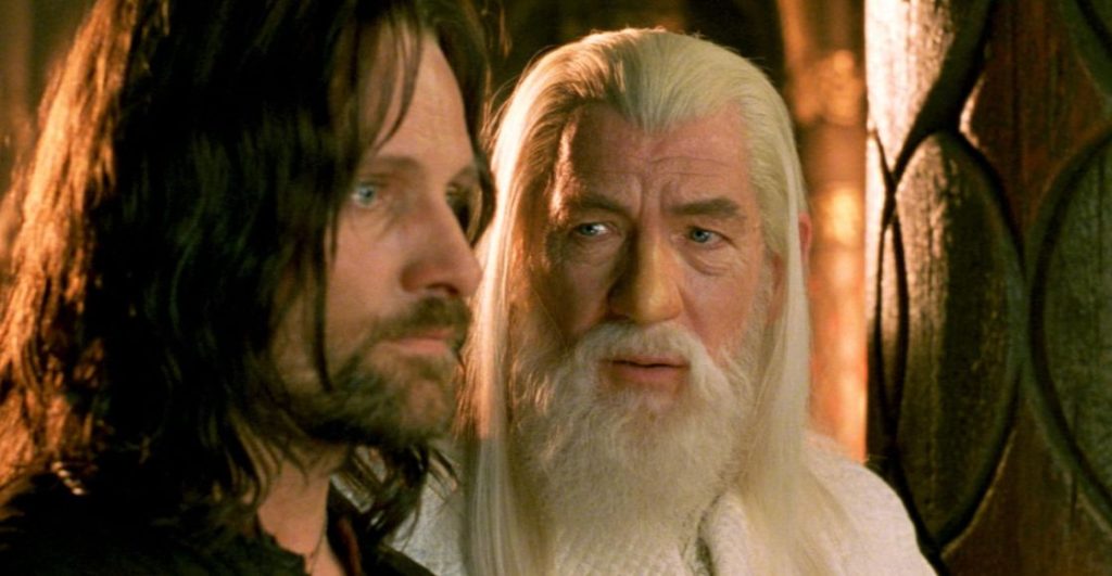 Aragorn y Gandalf en 'El señor de los anillos'