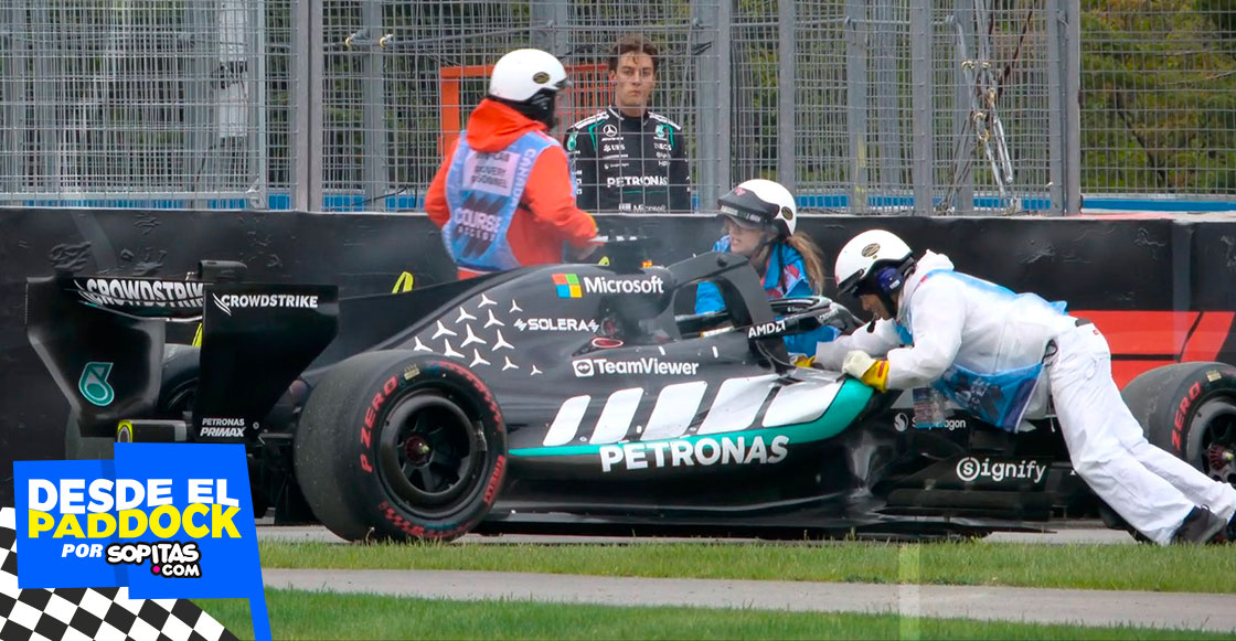 George Russell abandonó el GP de Canadá