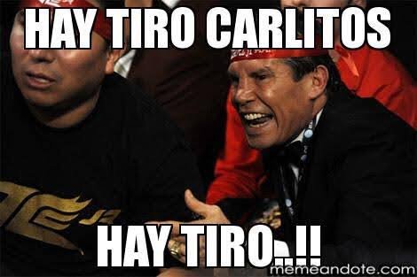 Hay tiro Carlitos meme