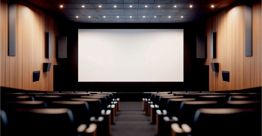 Imagen de una sala de cine vacía