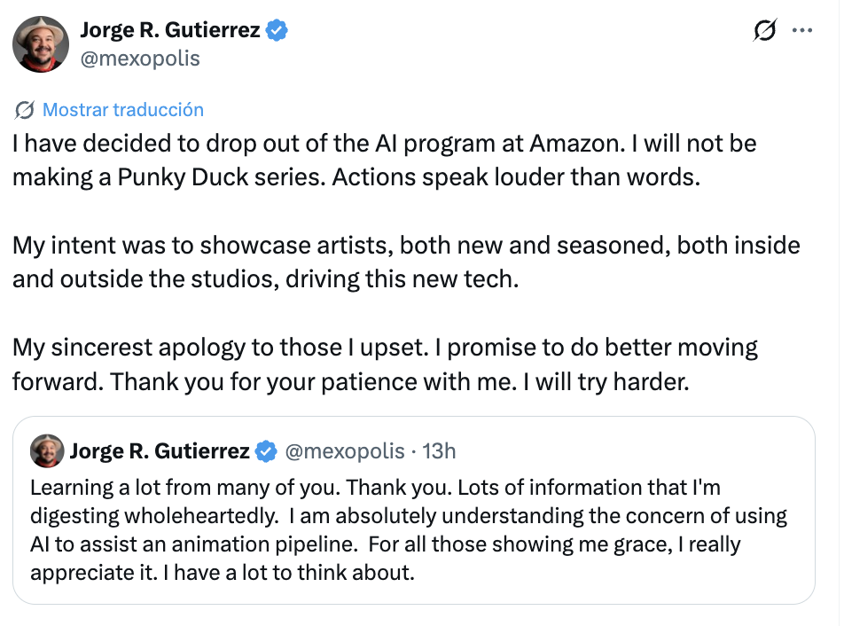 Palabras de Jorge Gutiérrez