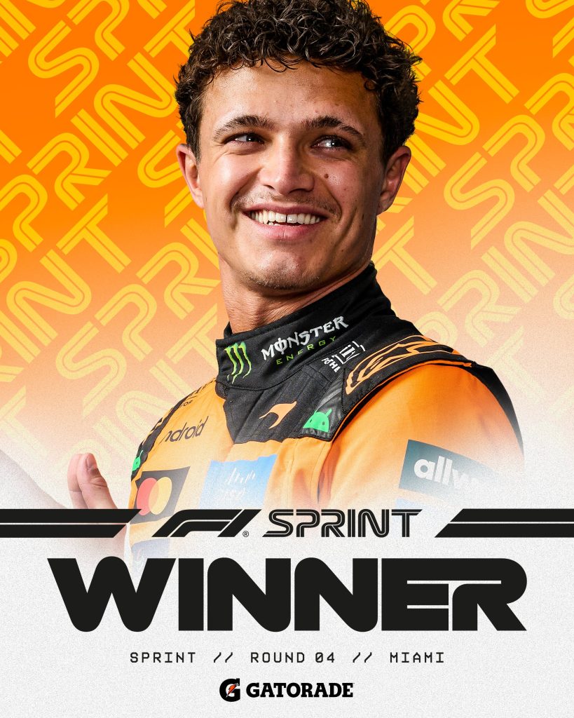 Lando Norris gana la sprint de Miami