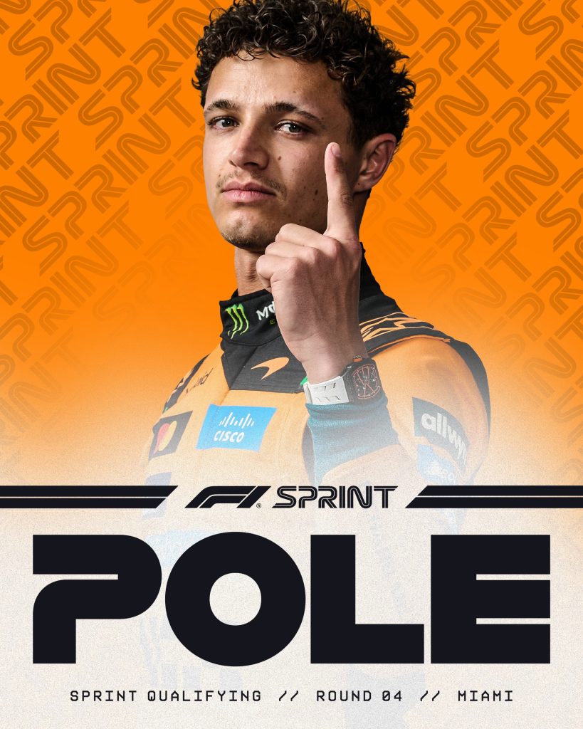 Lando Norris se lleva la pole de la Sprint de Miami