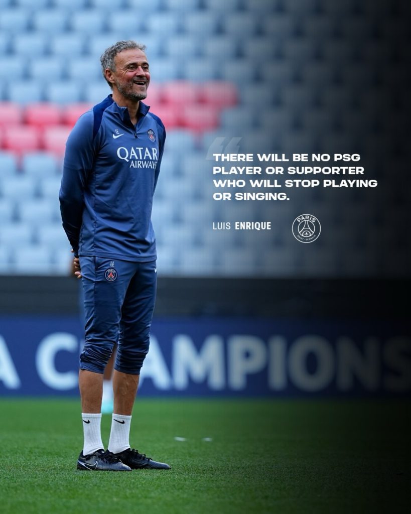 Luis Enrique DT del PSG
