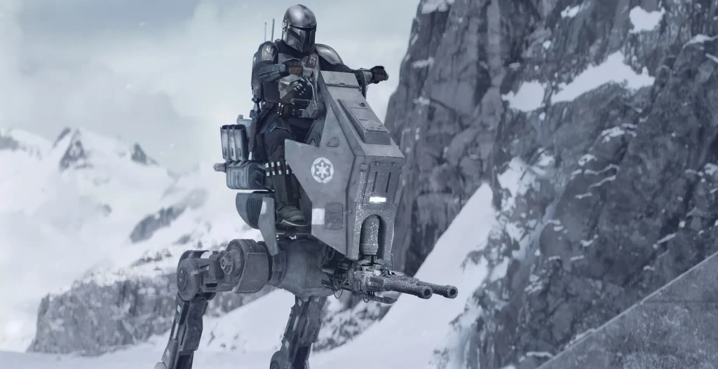 Parte de la secuencia inicial de 'The Mandalorian & Grogu'