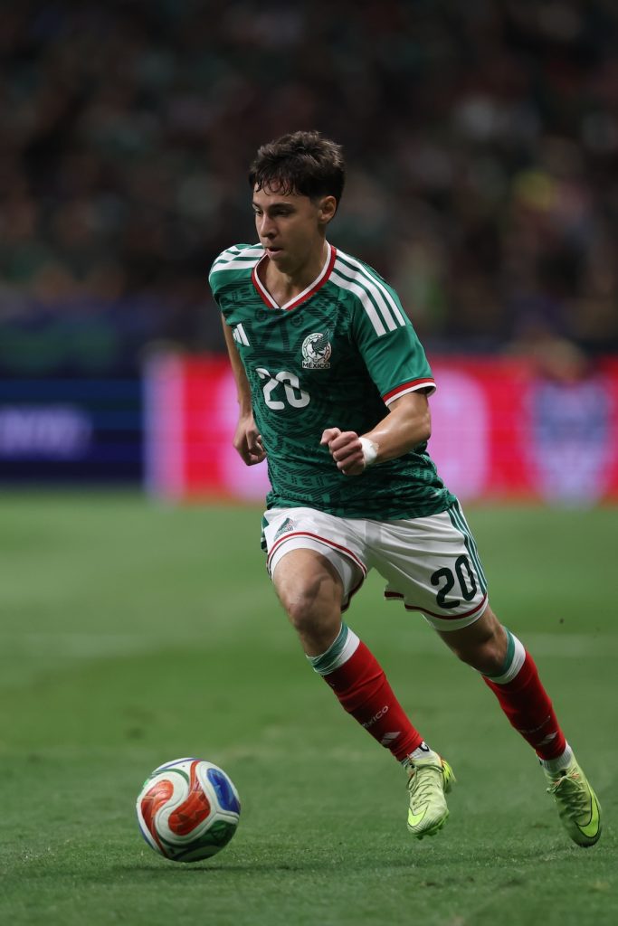 Mateo Chávez, con la Selección Mexicana