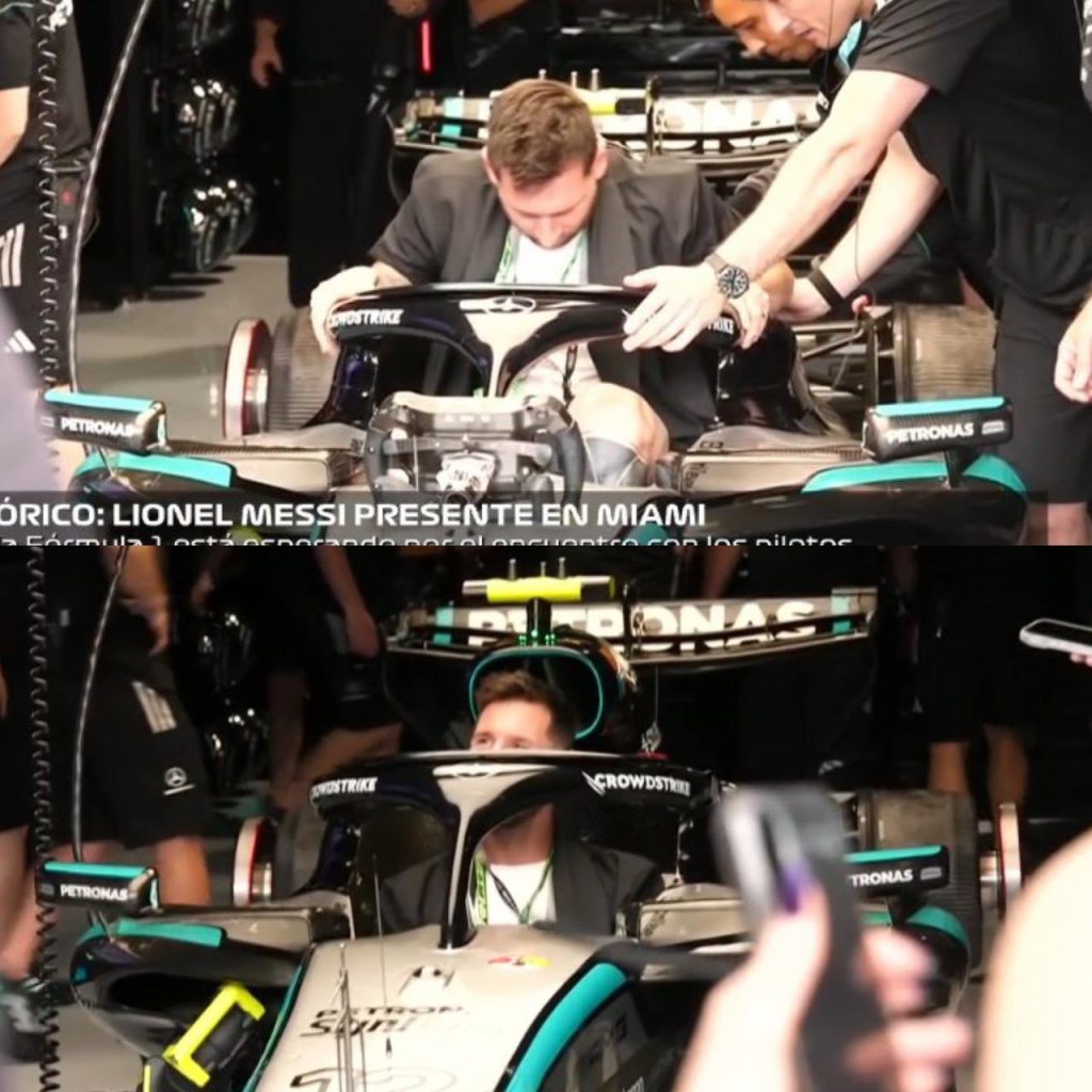 Messi subió al Mercedes