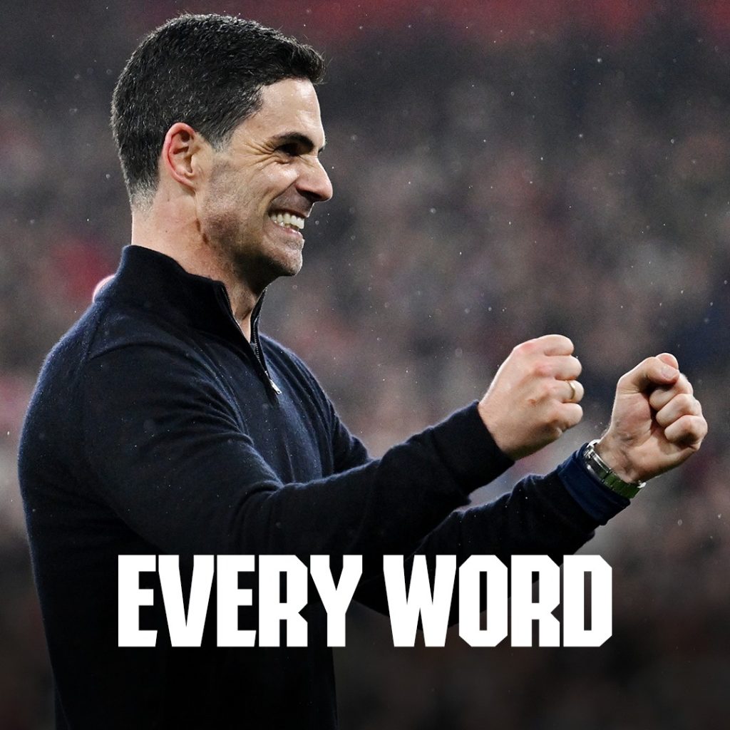 Mikel Arteta DT del Arsenal