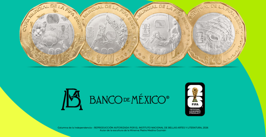 ¡Llevaré diez! Banxico lanza monedas conmemorativas del Mundial 2026