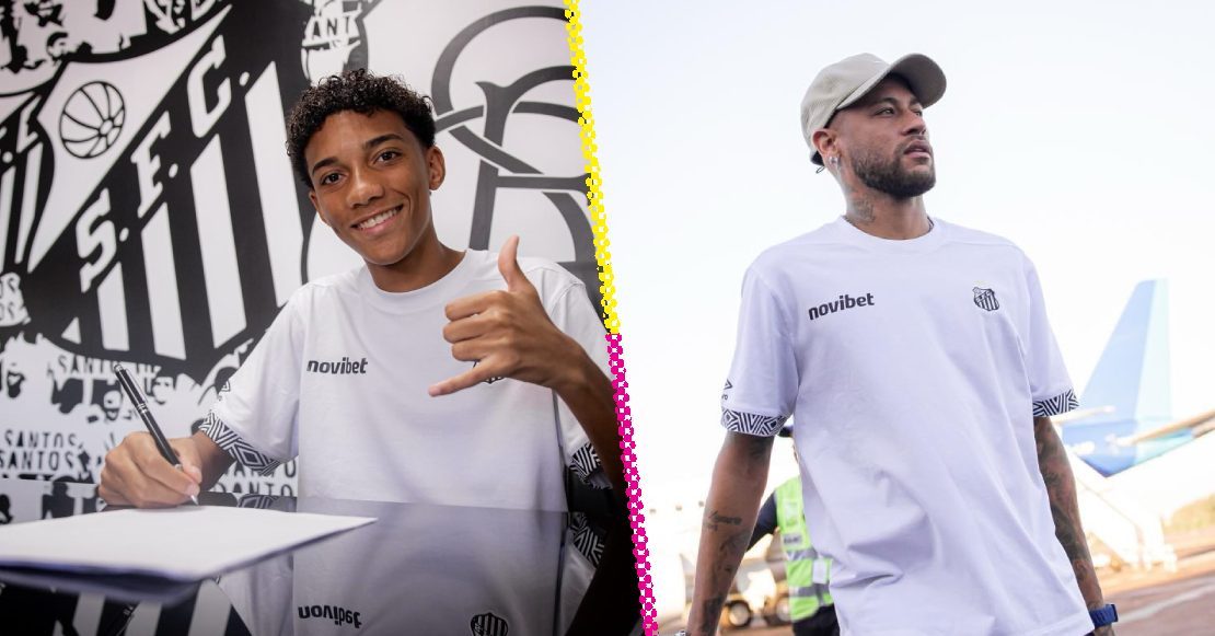 Lo último del conflicto entre Neymar y Robinho Jr. en el Santos de Brasil