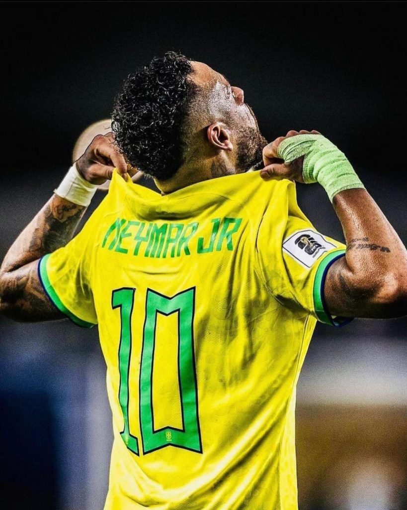 Neymar con la Selección de Brasil