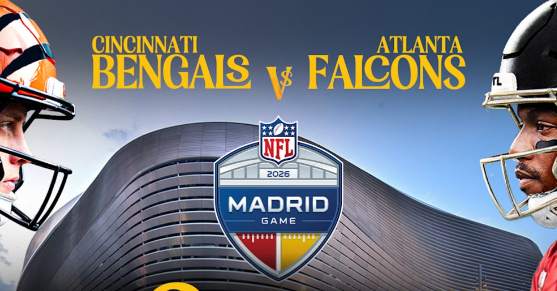 Bengals vs Falcons, juego confirmado de NFL en Madrid este 2026