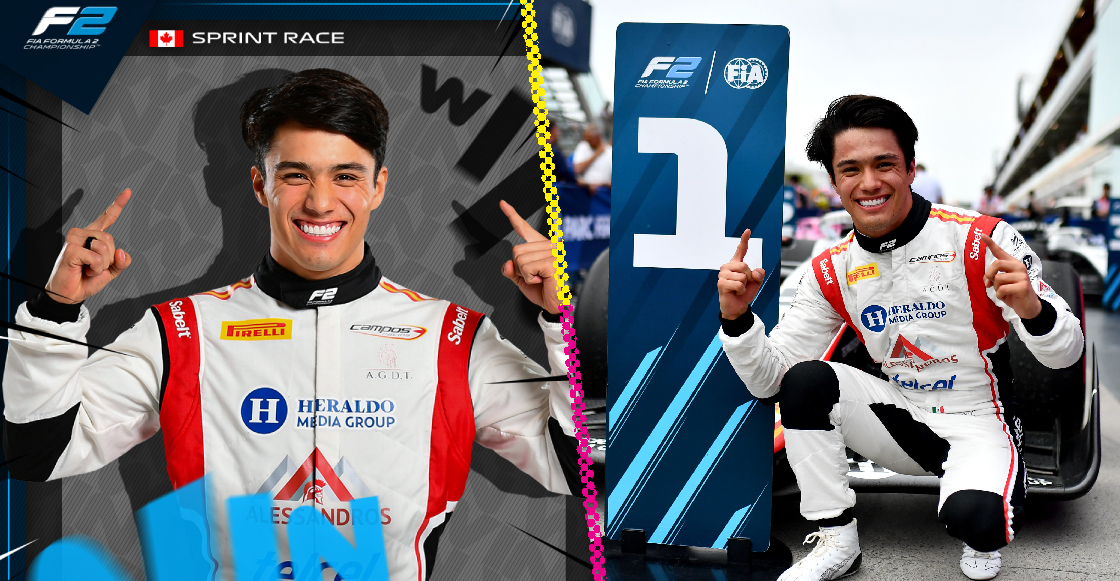 Noel León consigue su primera victoria en F2 al ganar la sprint de Canadá