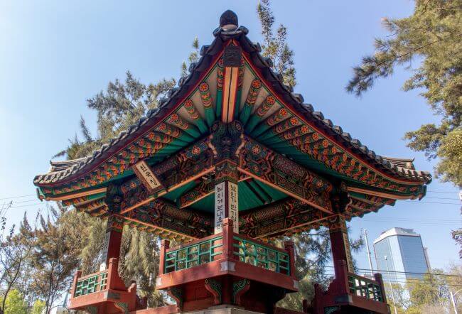 El fantástico Pabellón Coreano del Bosque de Chapultepec