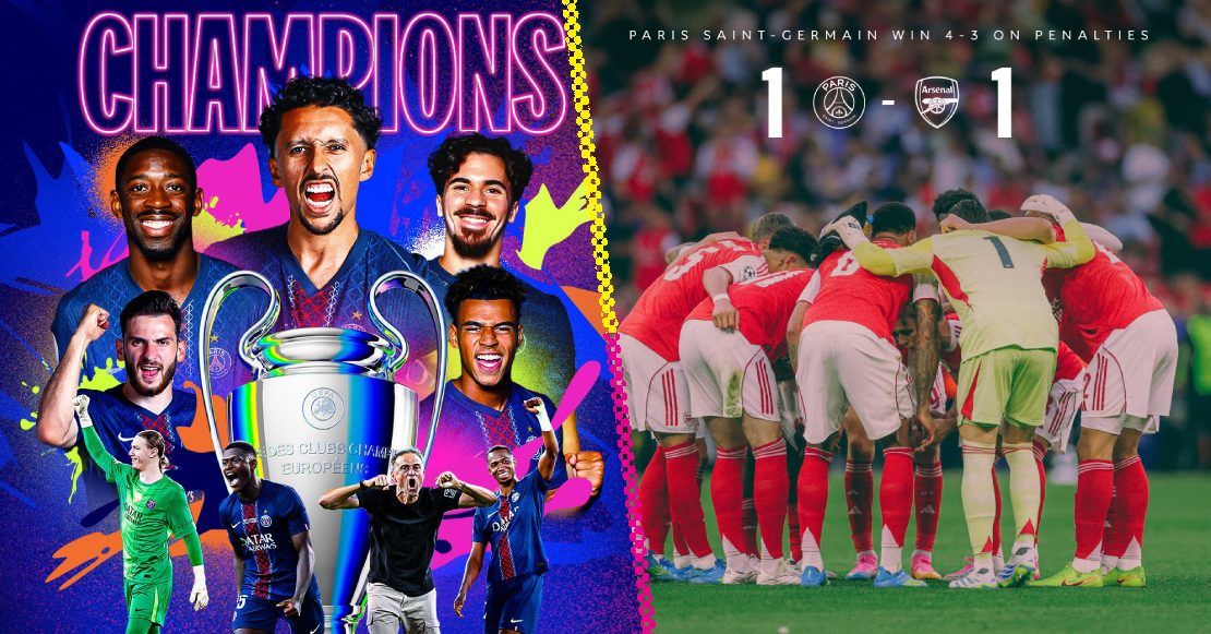 ¡París bicampeón en penales! Partidazo, polémica y un valiente Arsenal en la final de la Champions