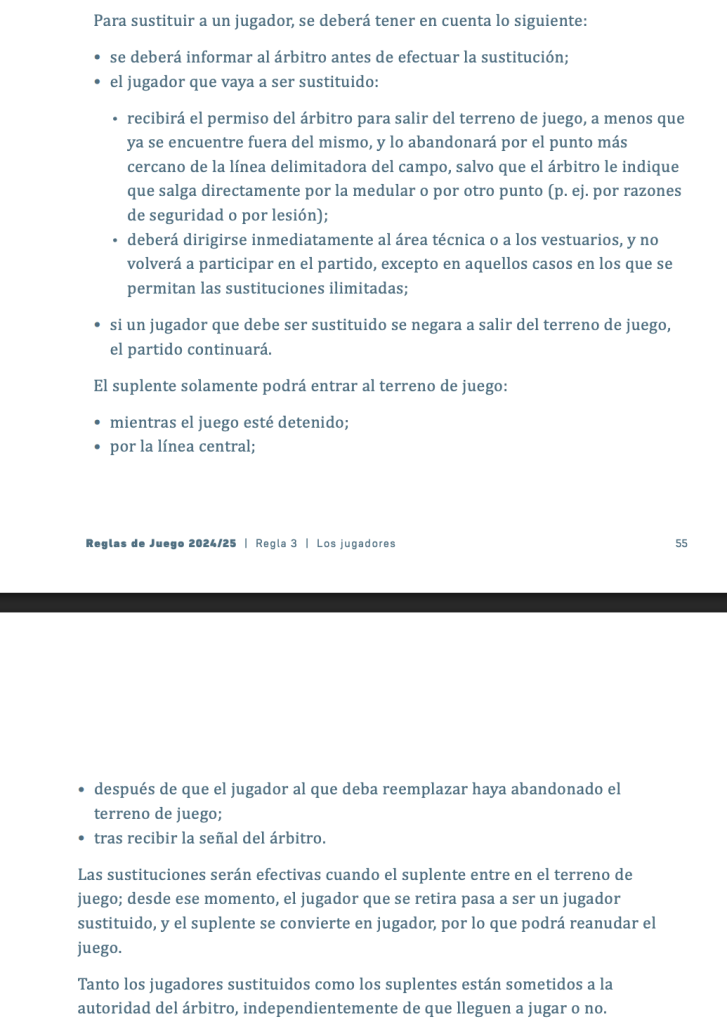 Reglamento sobre sustituciones