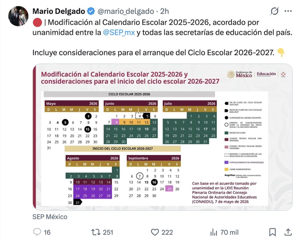 Alertan rezago educativo por adelanto de fin de clases de la SEP