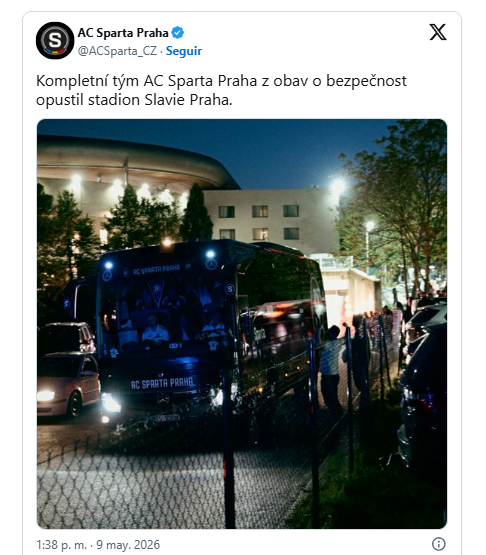 Slavia Praga vs Sparta: De cómo la afición puede echar a perder el trabajo del equipo