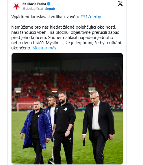 Slavia Praga vs Sparta: De cómo la afición puede echar a perder el trabajo del equipo