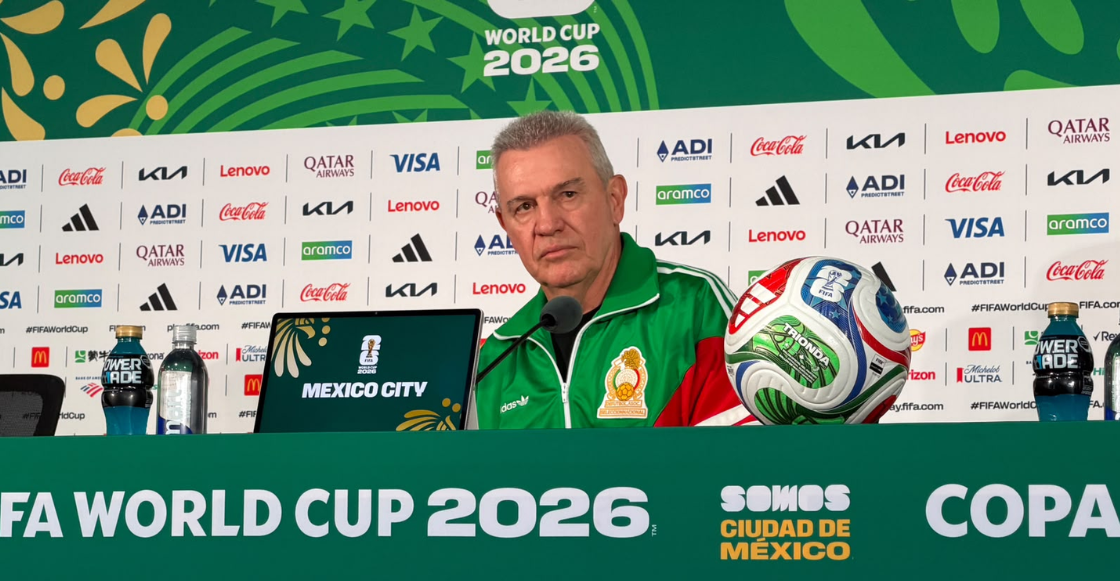 Javier Aguirre en conferencia de prensa previa al México vs Sudáfrica del Mundial 2026 en el Estadio Azteca.