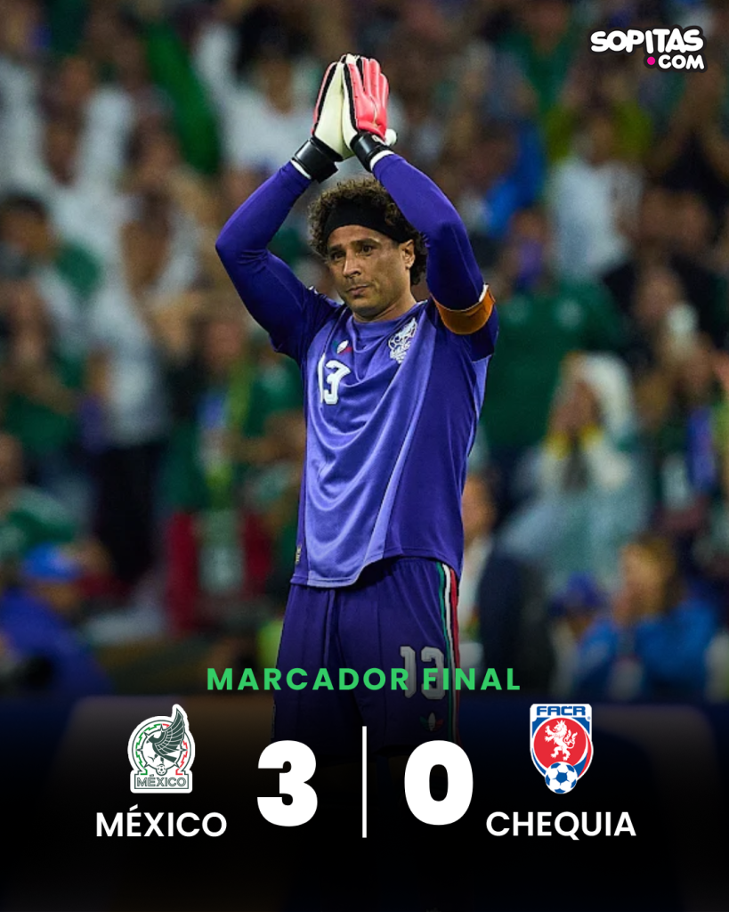 México le ganó 3-0 a Chequia