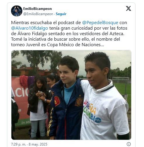 Álvaro Fidalgo, de conocer el Estadio Ciudad de México de niño a jugar el Mundial 2026 en él