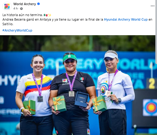 Andrea Becerra Tiro con Arco