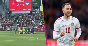 Christian Eriksen se desplomó en pleno partido
