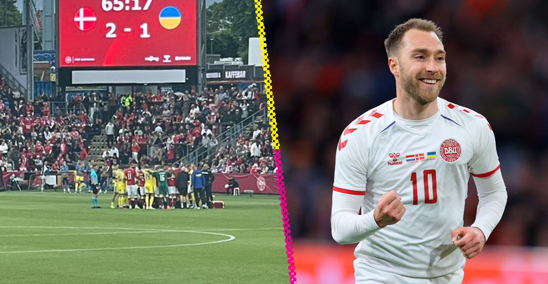 Christian Eriksen se desplomó en pleno partido