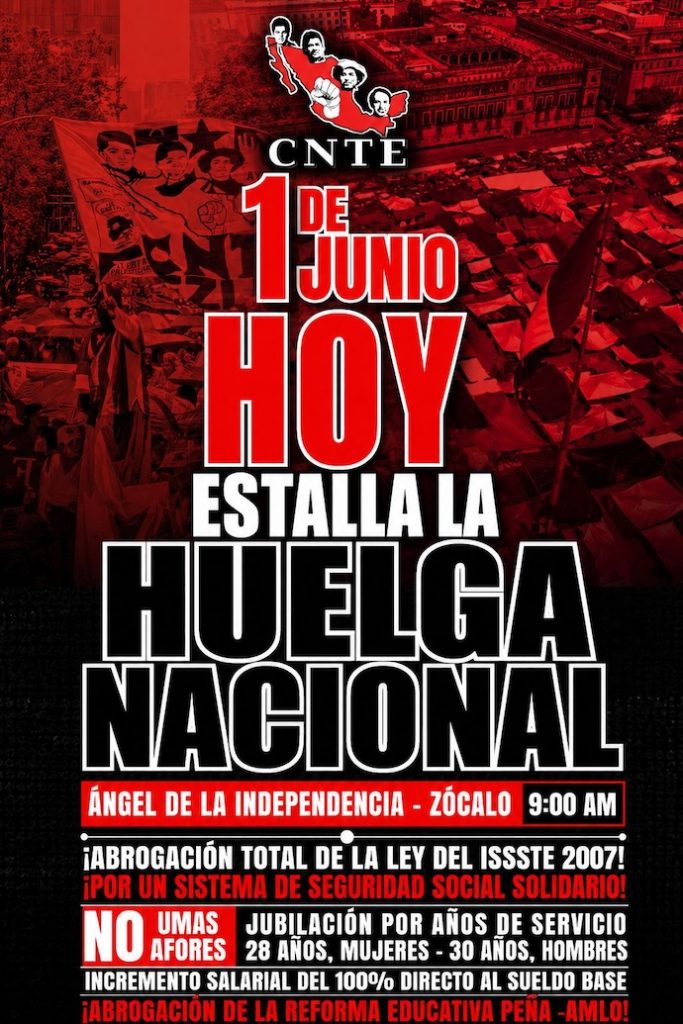 ¡A tomar precauciones! CNTE inicia huelga nacional con marcha en CDMX