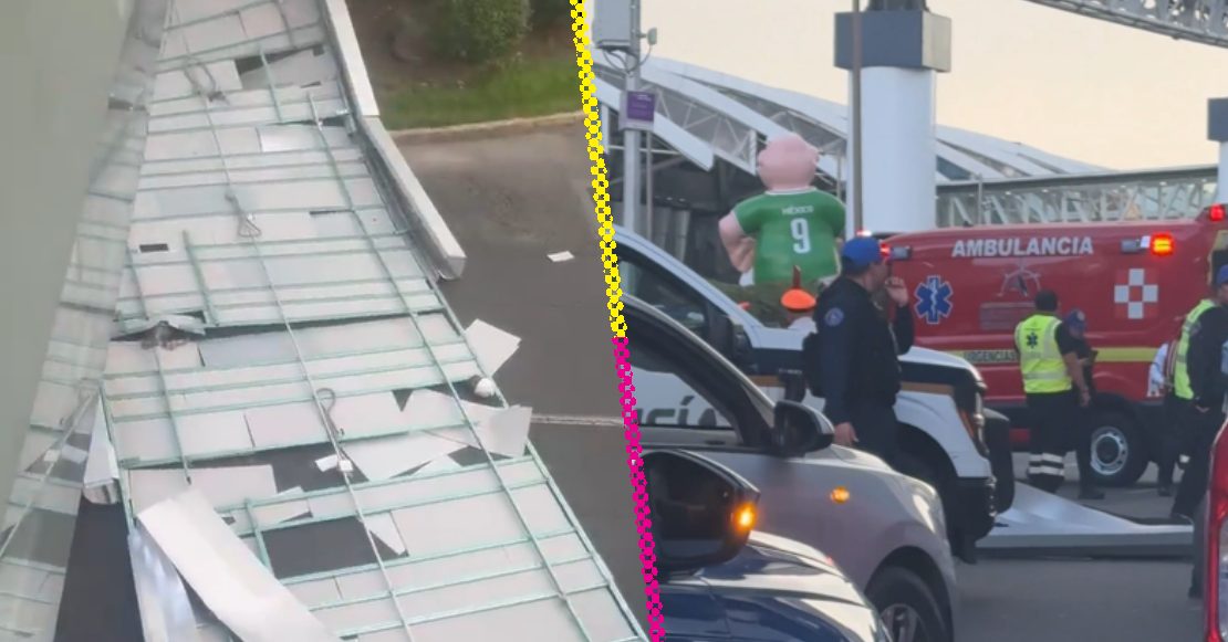 Otra vez el AICM: Reportan colapso del puente peatonal en la Terminal 1