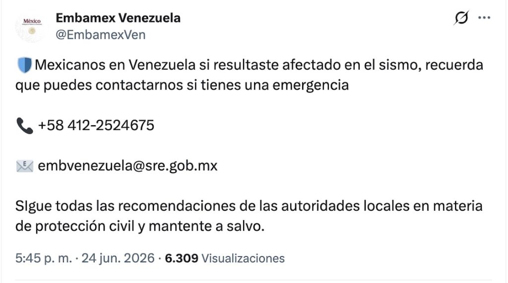 Saldo de los sismos en Venezuela aumenta a más de cien personas fallecidas y más de 900 heridos