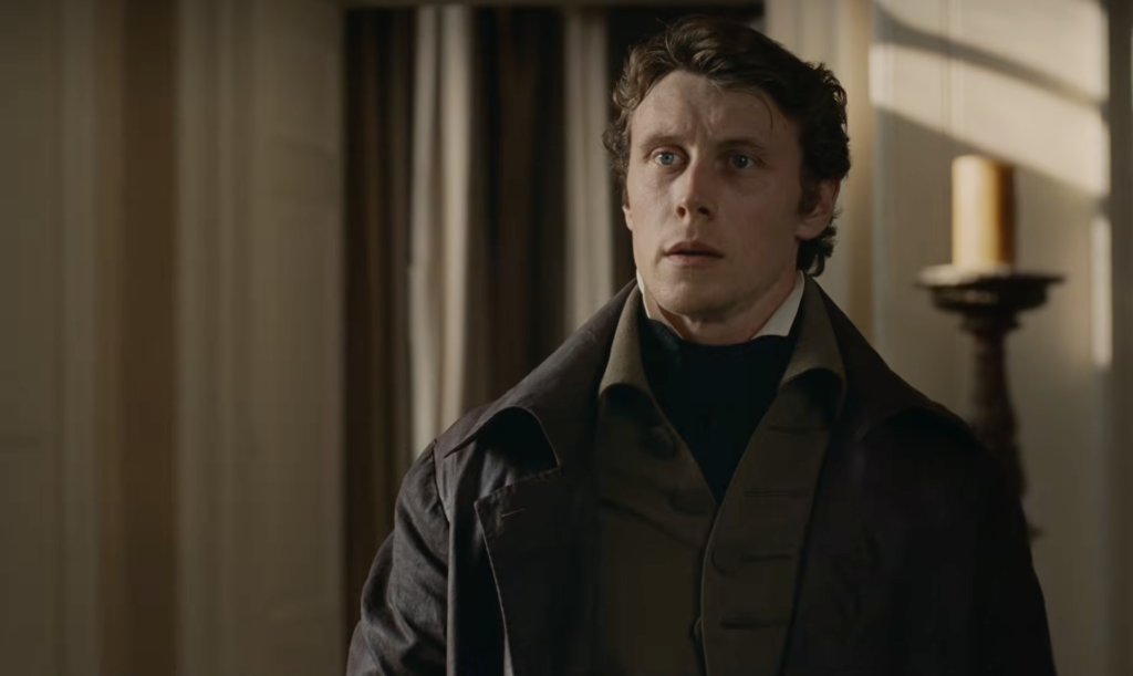 George McKay como Edward Ferrars en 'Sense & Sensibility'